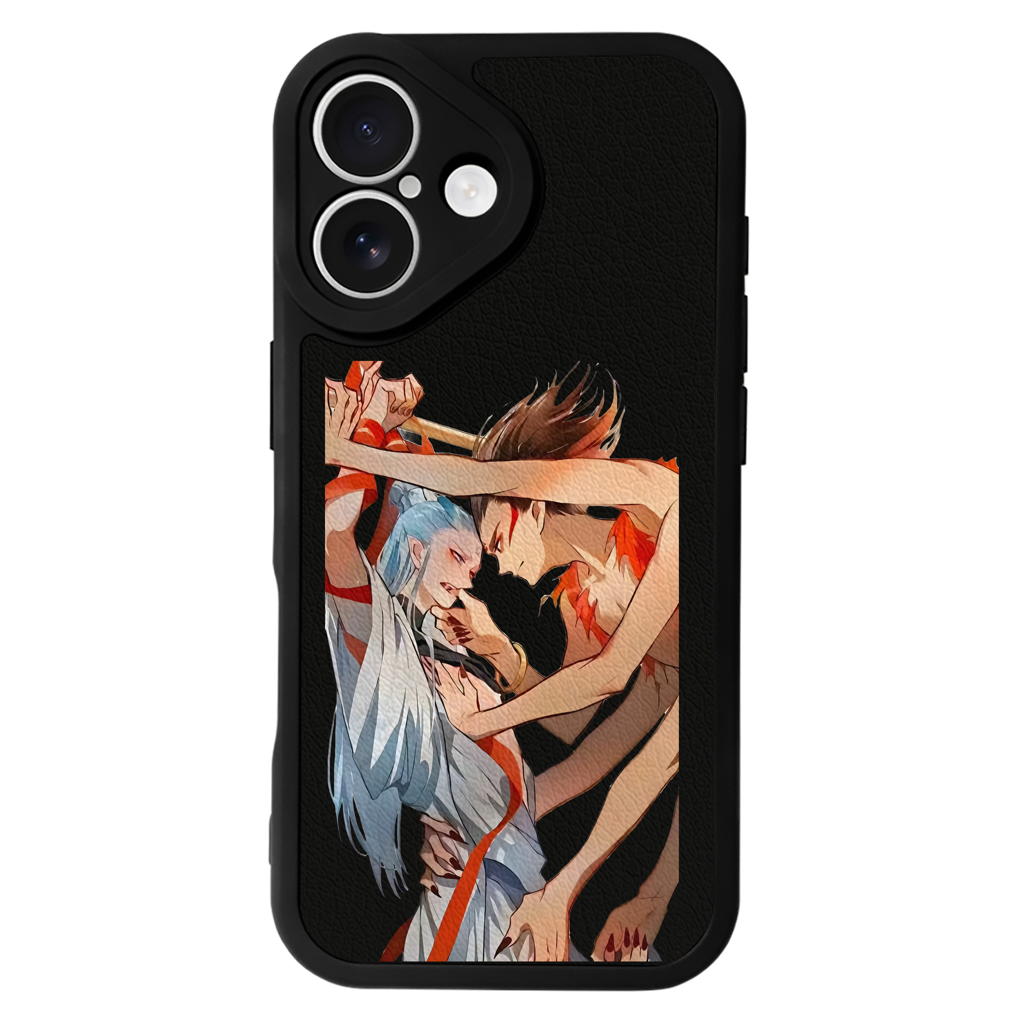 （画像用） Ne Zha 2 ナタ 魔童の大暴れ 【iPhone 16シリーズ対応】シリコンスマホケース（レザー調） 材質：シリコン